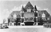 La gare du Palais vers 1916