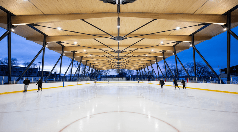 Patinoire Bleu Blanc Bouge