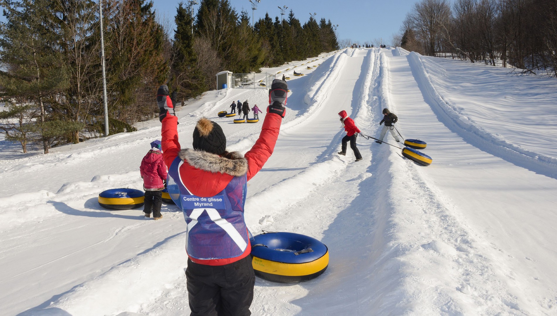 Glissade sur neige